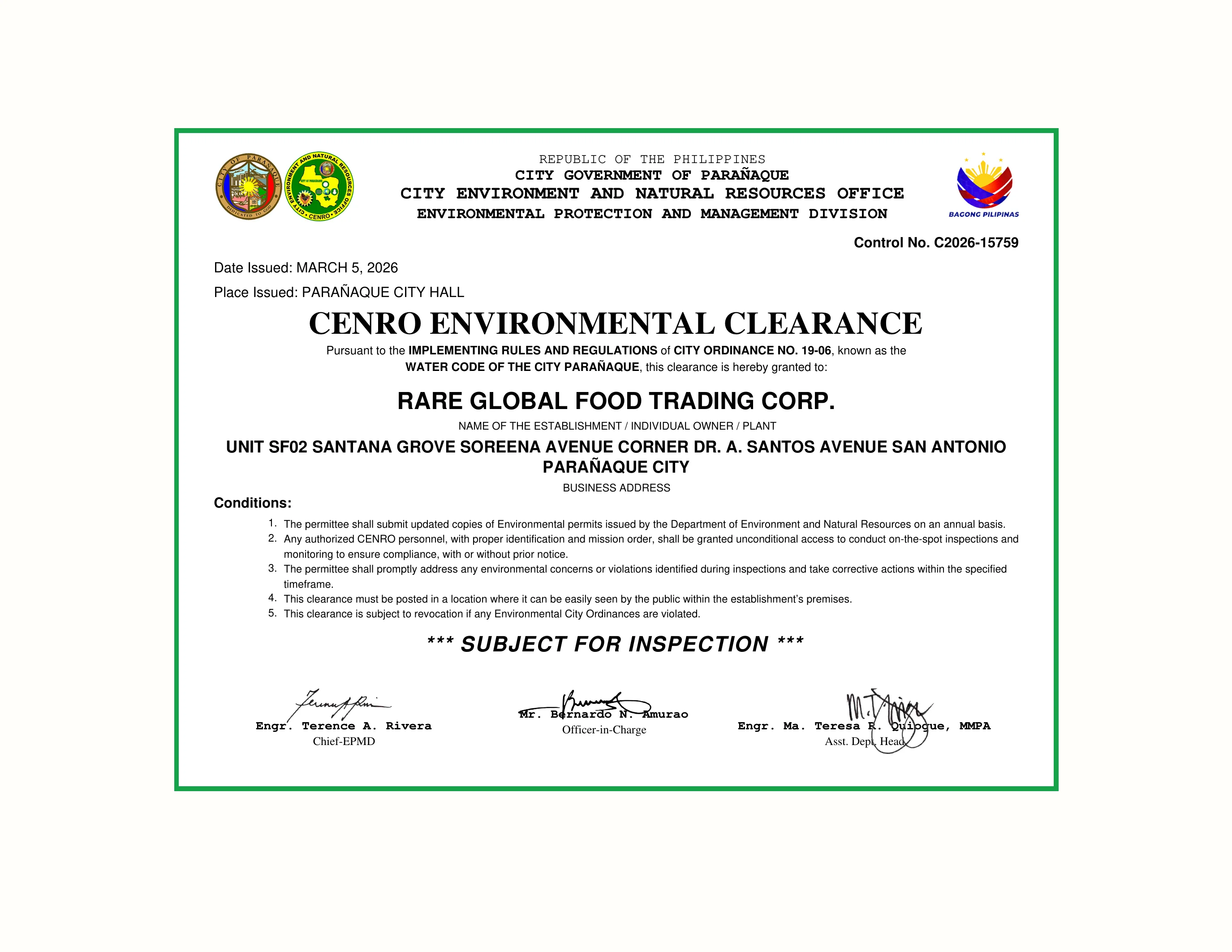 Cenro File Products | RARE - Global Food | RARE - Global Food